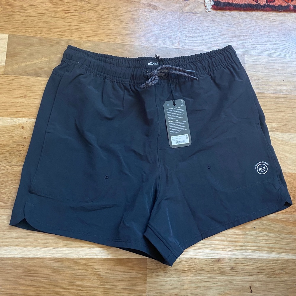 Allbirds black shorts NWT